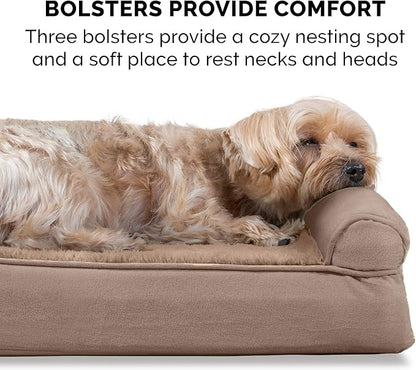 Furhaven Orthopedic Dog Bed for Large/Medium Dogs w/ Removable Bolsters & - Image 11