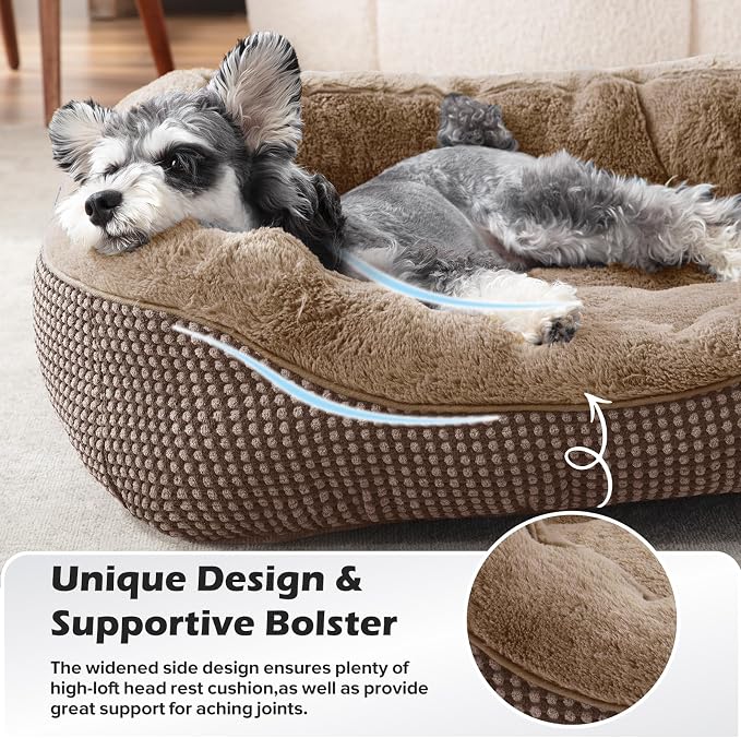 INVENHO Small Dog Bed Orthopedic Warming Soft Calming Sleeping Durable - Image 4