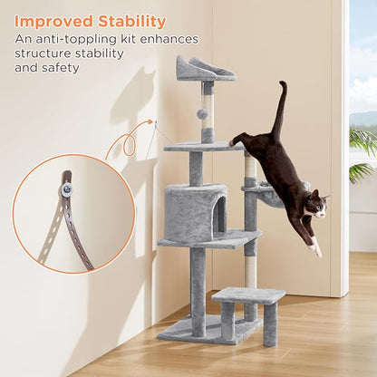 Yaheetech 57in Multi-Level Cat Tree Tower - Image 5