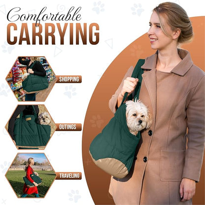 Plush Dog Purse Carrier for Small Dogs, Soft Dog Tote Bag - Image 4