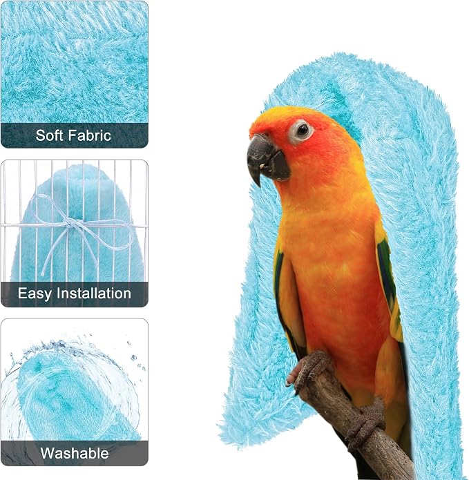 Comfort Corner Fleece Bird Blanket Parrot Cage Snuggle Hut Warm Bird Nest House - Image 4