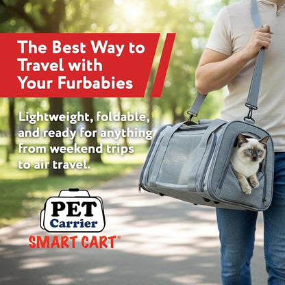 dbest Products Pet Smart Cart Sport, Soft Sided Collapsible Cat Carrier Airline - Image 6