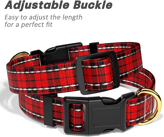 Reflective Dog Collar for Small Dogs, Cute Boho Adjustable Heavy-Duty Nylon - Image 6