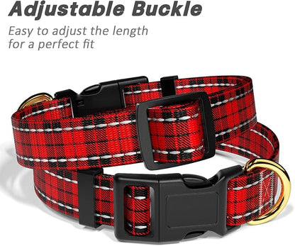 Reflective Dog Collar for Small Dogs, Cute Boho Adjustable Heavy-Duty Nylon - Image 6
