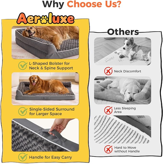 Dog Bed Large Sized Dogs, Orthopedic Dog Bed - Image 3