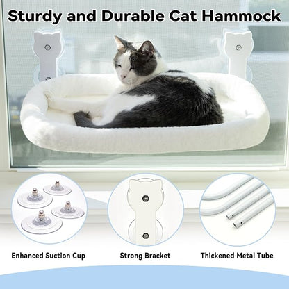 Cat Window Perch, Cat Window Hammock Soft and Comfortable Window Seat Bed - Image 6