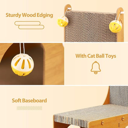 ​Cat Scratcher, Cat Scratching Board, L Shaped Vertical Cat Scratcher - Image 4
