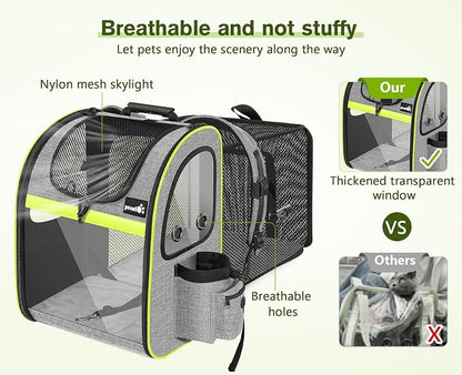 Pecute Pet Carrier Backpack, Cat Backpack Carrier, Expandable - Image 5