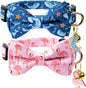2 Pack Cotton Cat Collar with Bow Tie and Bell by Unknown