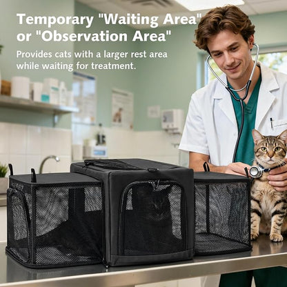 Pecute Cat Carrier Expandable, Stable Pet Carrier - Image 8