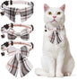 Cat Collar with Bells Breakaway, Bowtie Cat Collar by DILLYBUD