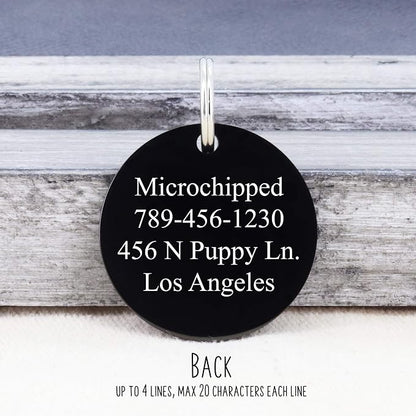 Ultra Joys Stainless Steel Pet ID Tag Dog Name Tags Personalized Front & Back - Image 3
