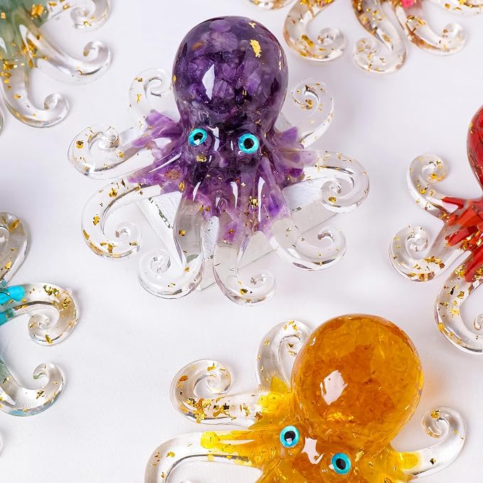 Octopus Decor Aquarium Decorative Resin Glass - Image 4