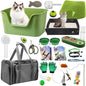 Cat Starter Kit 37pcs Essentials & Supplies Gift by JOLLJOLL