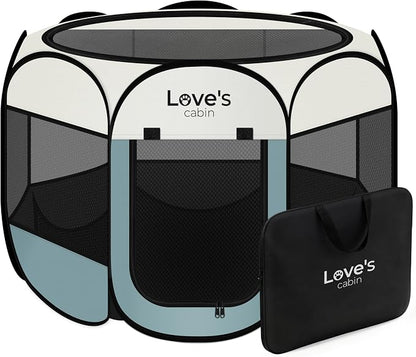 Love's cabin Pet Puppy Dog Playpen, Large Dog Tent Crates Cage Indoor/Outdoor by Lovescabin