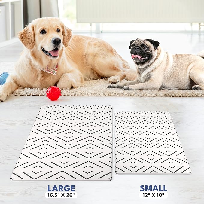 NALALAS Dog Mat for Food and Water, Cat Feeding Mat | Waterproof Dog Bowl Mat | - Image 6