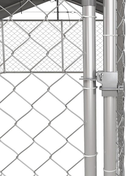 PawHut Outdoor Dog Kennel, Heavy Duty Dog Run Outdoor Fence - Image 8