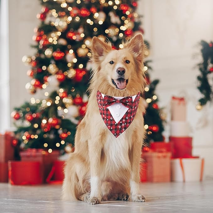 ADOGGYGO Christmas Dog Tuxedo Bandana - Image 4