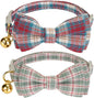 2 Pack Soft Cotton Cat Collars by Ewinoom