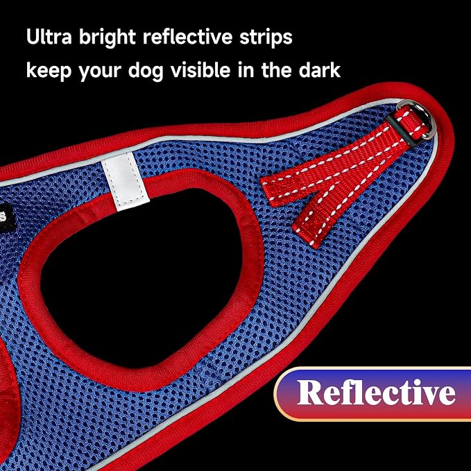YIMEIS Dog Harness and Leash Set, No Pull Soft Mesh Pet Harness, Reflective - Image 6