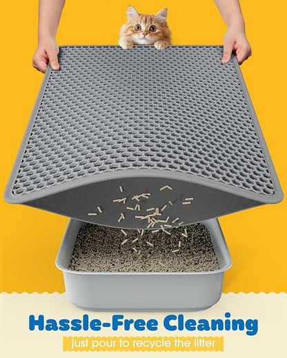Cat Litter Mat - 23.2'' x 14.6'' Small Litter Trapping Mat, Waterproof - Image 4