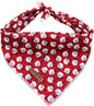 Lionet Paws Christmas Dog Bandana Washable Cotton Handkerchief Scarf Triangle by lionetpaws