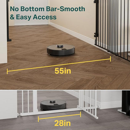 Cumbor 35.1–55" No Bottom Bar Baby Gate - Image 2