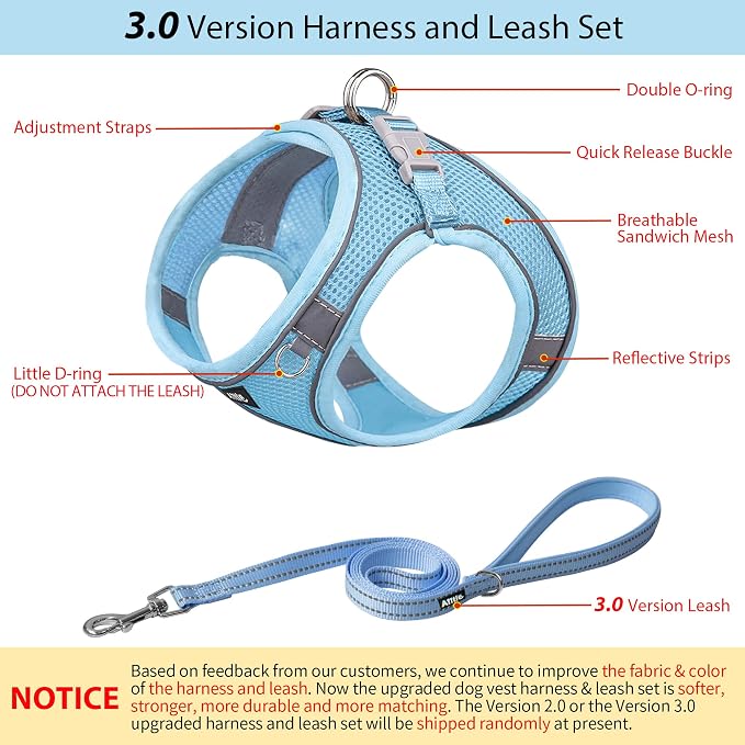 AIITLE Step in Dog Harness and Leash Set - Image 2