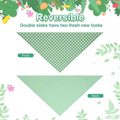 Dog Bandana Green XLarge 1PCS, Summer Spring Scarf - Image 6