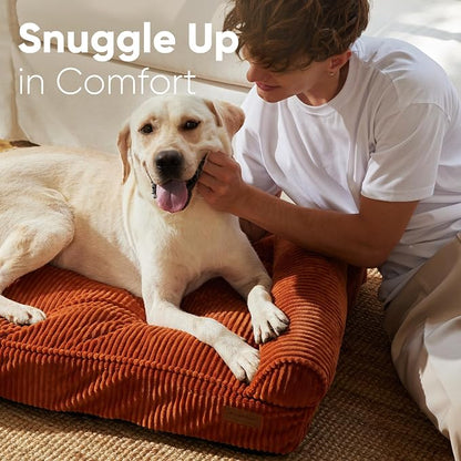FUKUMARU Cute Dog Bed, Waterproof Corduroy Dogs Couch, 36in Orthopedic Pet Sofa - Image 3