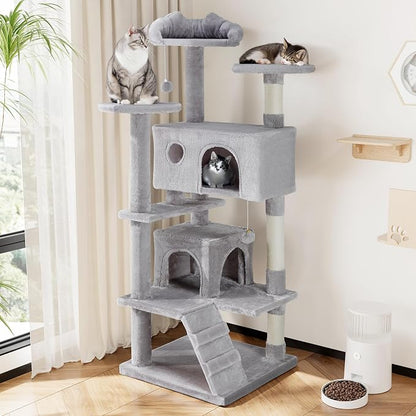54 Inches Cat Tree Tower Condo Furniture, Cat Tower - Image 2