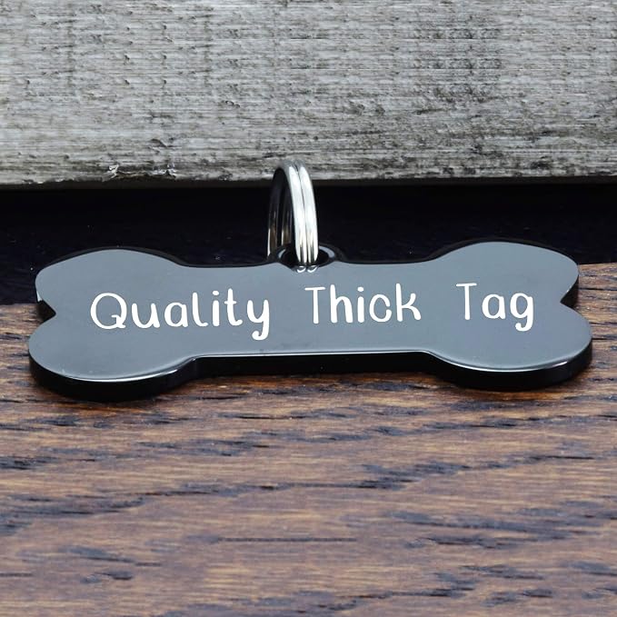 Ultra Joys Stainless Steel Pet ID Tag Dog Name Tags Personalized Front and Back - Image 6