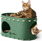 DownyPaws Cat House for Indoor Cats, Cat Bed Cave for Multiple & Large Cats Up by DownyPaws