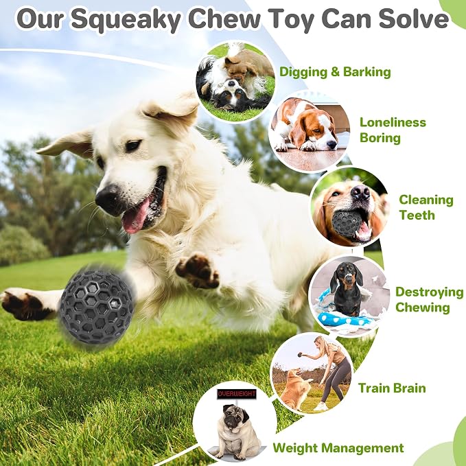 Interactive Squeaky Dog Balls Puppy Toys, Dog Toys - Image 7