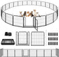 Dog Playpen Outdoor Extra Wide 24 Panels Heavy Duty Dog Fence 32" Height by Committedtobetterpetlife