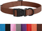 lynxking Dog Collar Soft Padded Breathable Cotton Solid Color Strong Adjustable by Lynxking