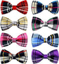 PET SHOW 8pcs Plaid Small Dogs Collar Bow Ties Puppies Cats Collar Charms by PETSHOW