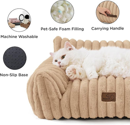 Bedsure ComfyFleece™ Cute Cat Couch - Image 5