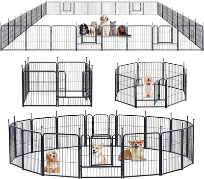 Dog Playpen, Portable Outdoor Dog Fence, Dog Playpen by XDPET