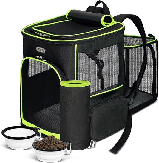 BAGLHER Expandable Cat Carrier Backpacks, Retractable Pet Carrier Backpack by BAGLHER