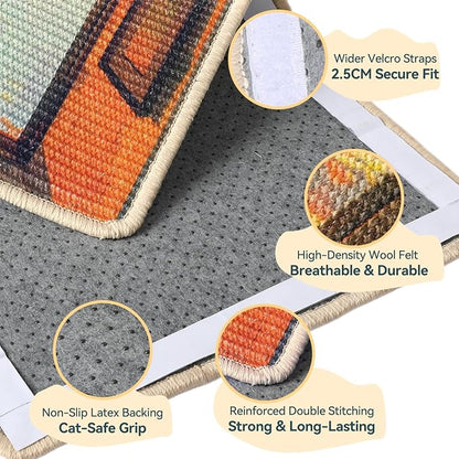 3-in-1 Sisal Cat Scratcher Mat 23.6x15.7 – Durable Scratch Rug - Image 3