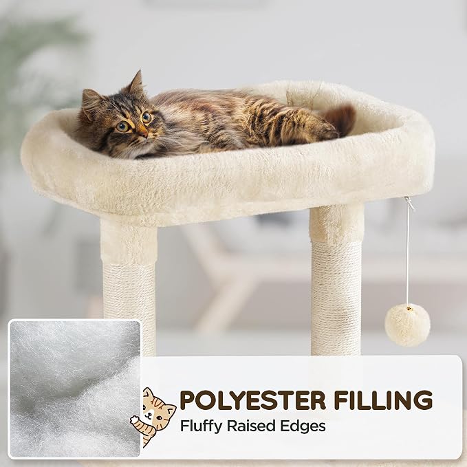 Yaheetech Cat Tree, 63 Inches Multi-Level Indoor Cat Play Structure - Image 5