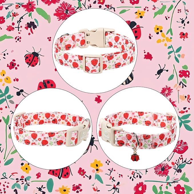 Lucky Ladybug Dog Collar for Small Dogs - Image 7