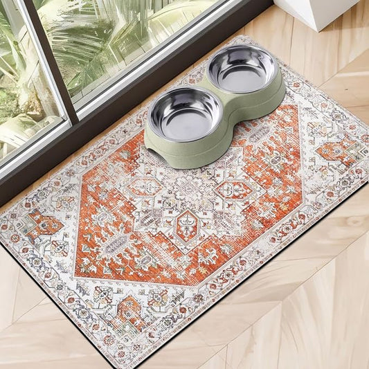 Eco-Friendly Boho Pet Feeding Mats by Cuslnox