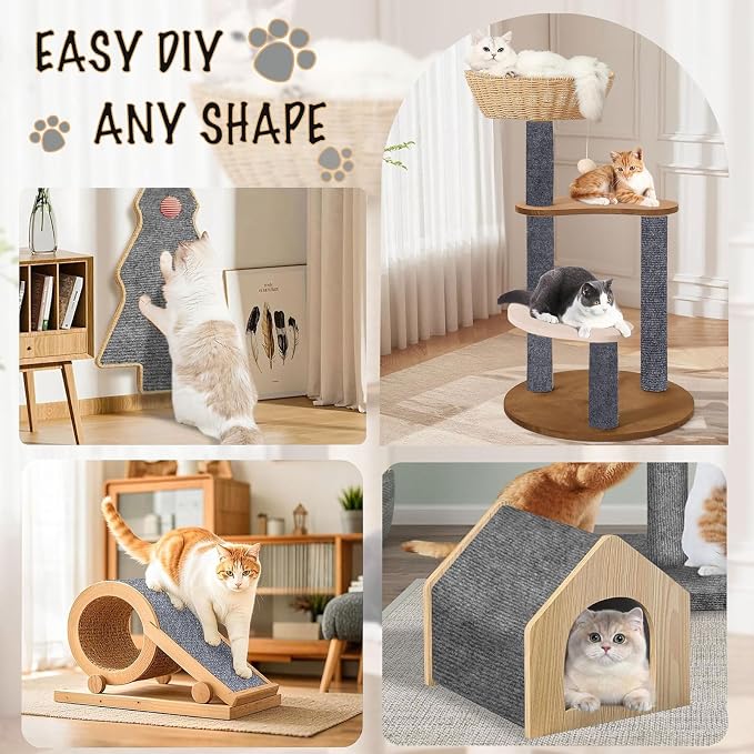 78.7"X15.8" Self-Adhesive Cat Scratching Mat - Image 3