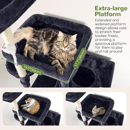 Globlazer Extra Large Cat Tower, 81-inch Tall Cat Tree - Image 3