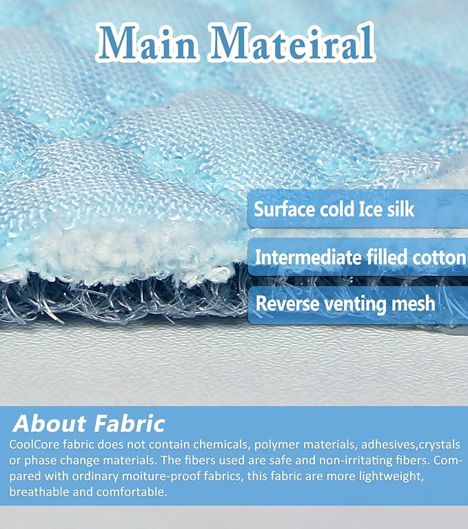 SOMOYA Dogs Cooling Mat Pet Cool Pads Blanket Sleeping Kennel Mat, Washable Ice - Image 7