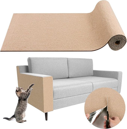 Climbing Cat Scratcher Mat Trimmable Cat Scratching Post Carpet 157.4’’x15.8’’ by LSGCQ