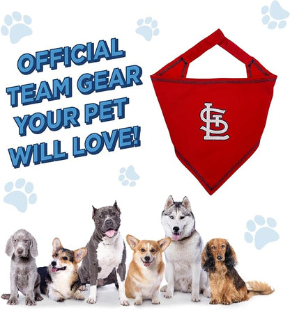 Pets First MLB ST. Louis Cardinals TIE Bandana, Large/X-Large. Dog Bandana - Image 6
