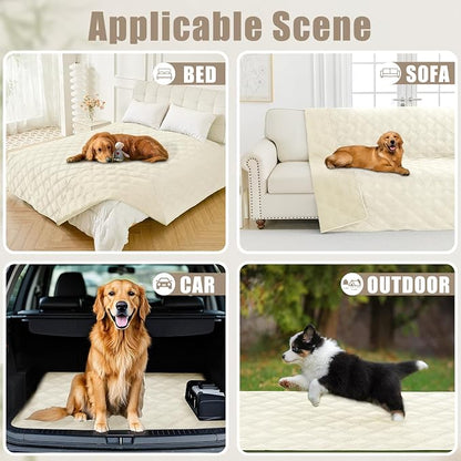 Smiry Waterproof Dog Bed Cover Blanket 68x82, Soft Reversible Pet Blanket - Image 5